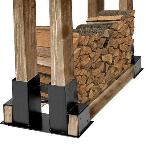 log rack kit metal brackets|ez stacker firewood log brackets.